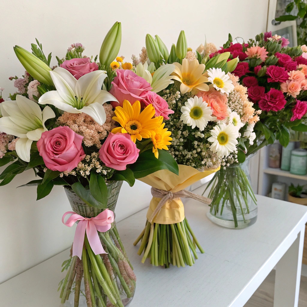 Fresh flower bouquet collection