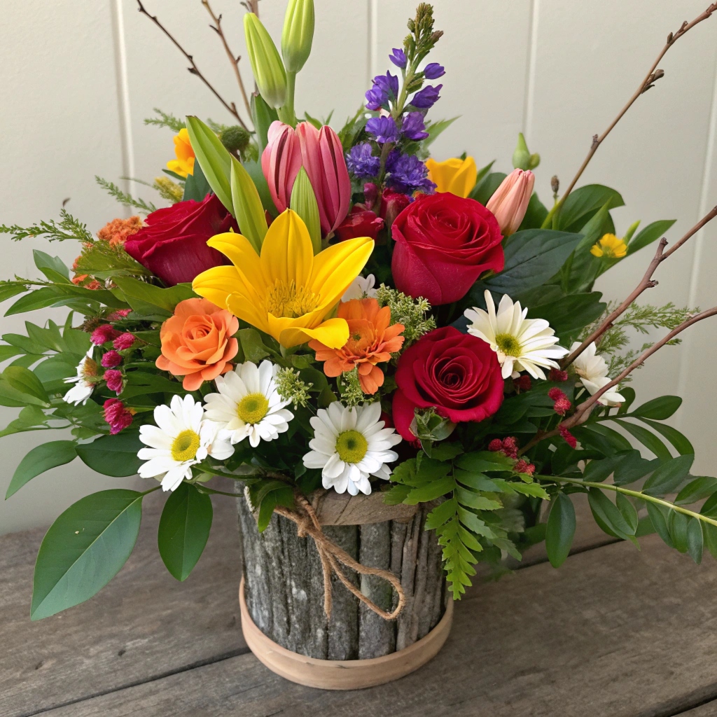 Mixed flower bouquet collection